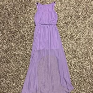 Lilac Charming Charlie high low dress- size small